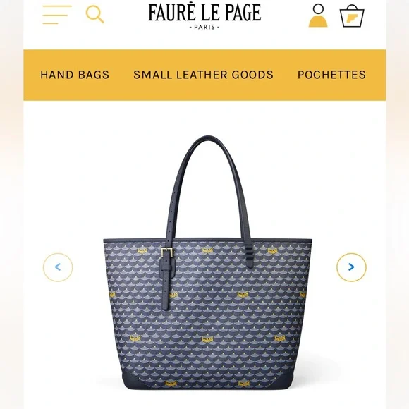 NEW FAURÉ LE PAGE Daily Battle Tote 37 in Paris Blue - Picture 4 of 17